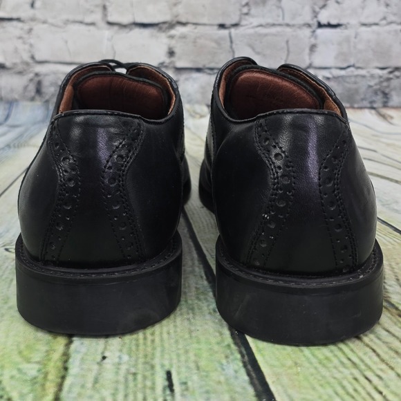 Johnston & Murphy Durst Saddle Oxford Shoes Men's 11 M Black Leather 20-1259 - Picture 5 of 9